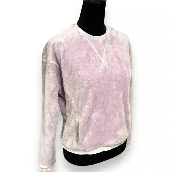 Athleta Girl Feelin Great 2.0 Sweatshirt Lilac Purple Size Lg/12 Crewneck Fleece - Picture 4 of 14